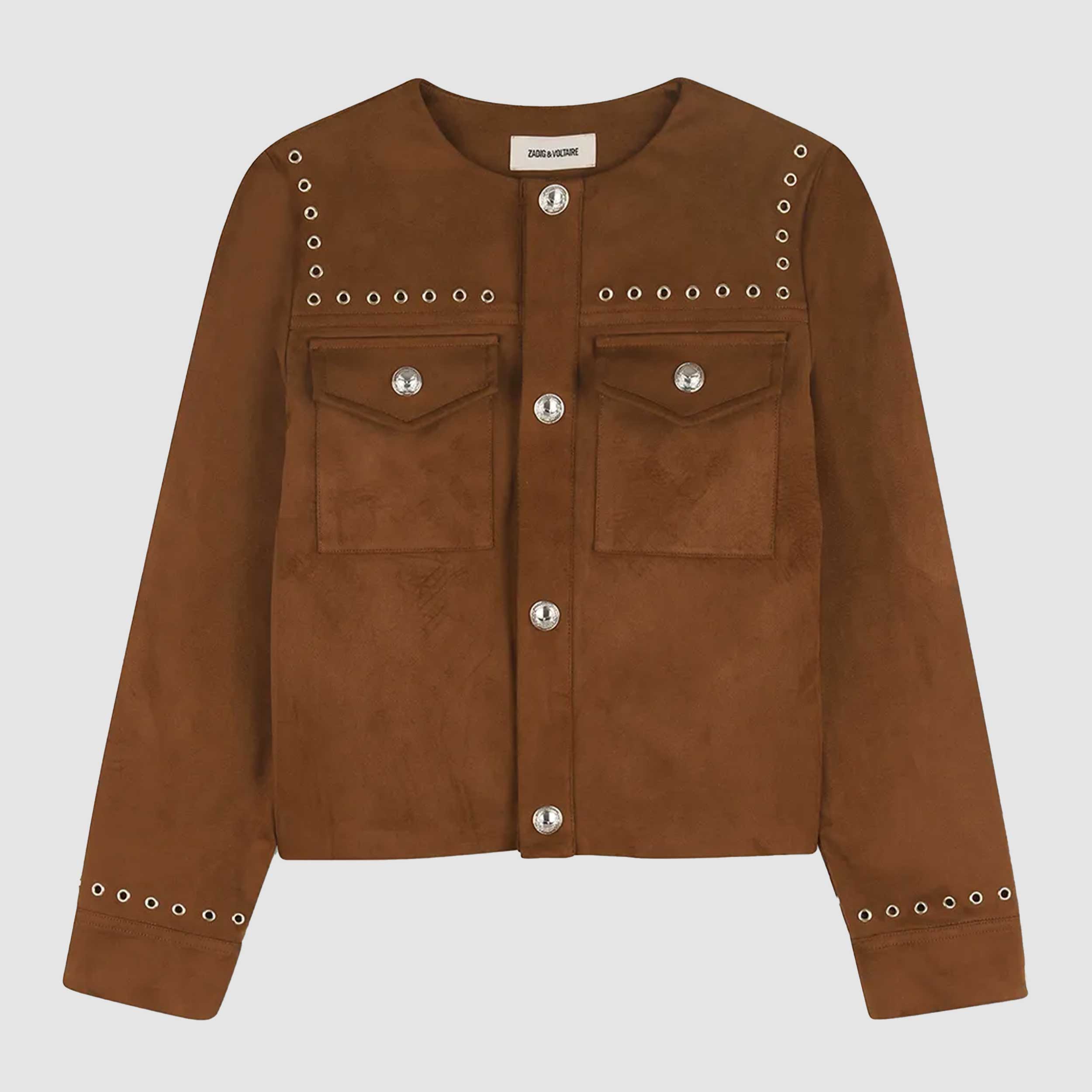 Giacca Color Cognac in Alcantara Firmata ZADIG AND VOLTAIRE