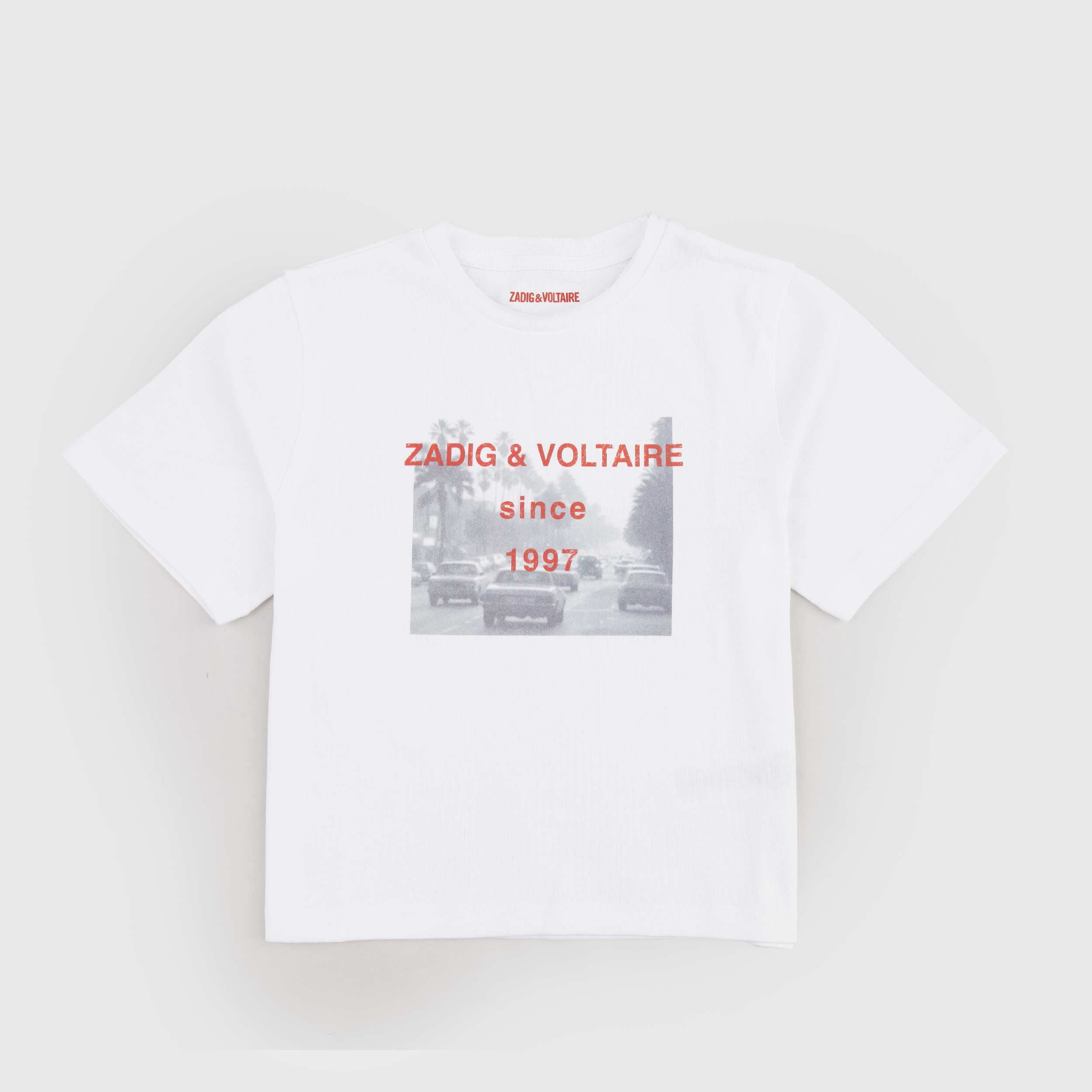 White Boxy T-shirt by ZADIG AND VOLTAIRE