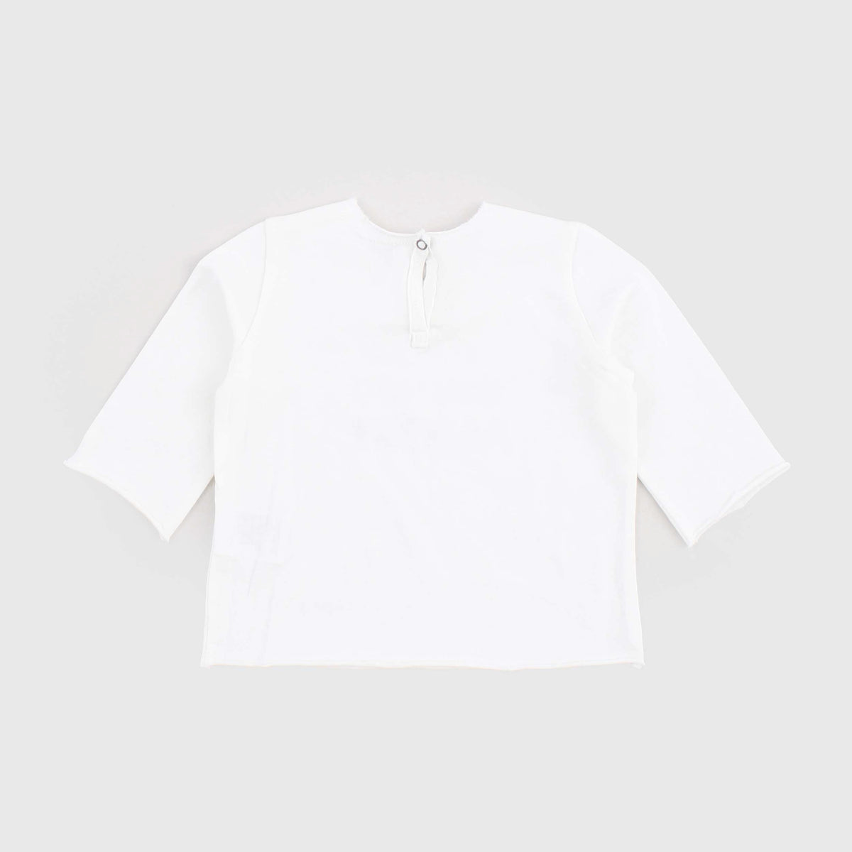 T-shirt Bianca con Scritta Beige per Neonata ZHOE AND TOBIAH