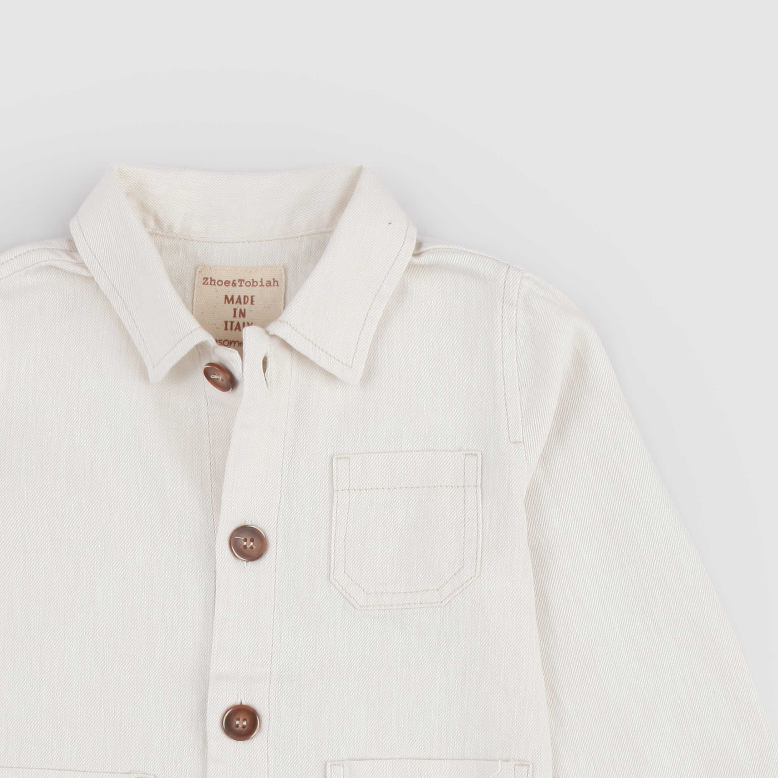 Beige Jacket with Pocket by ZHOE AND TOBIAH