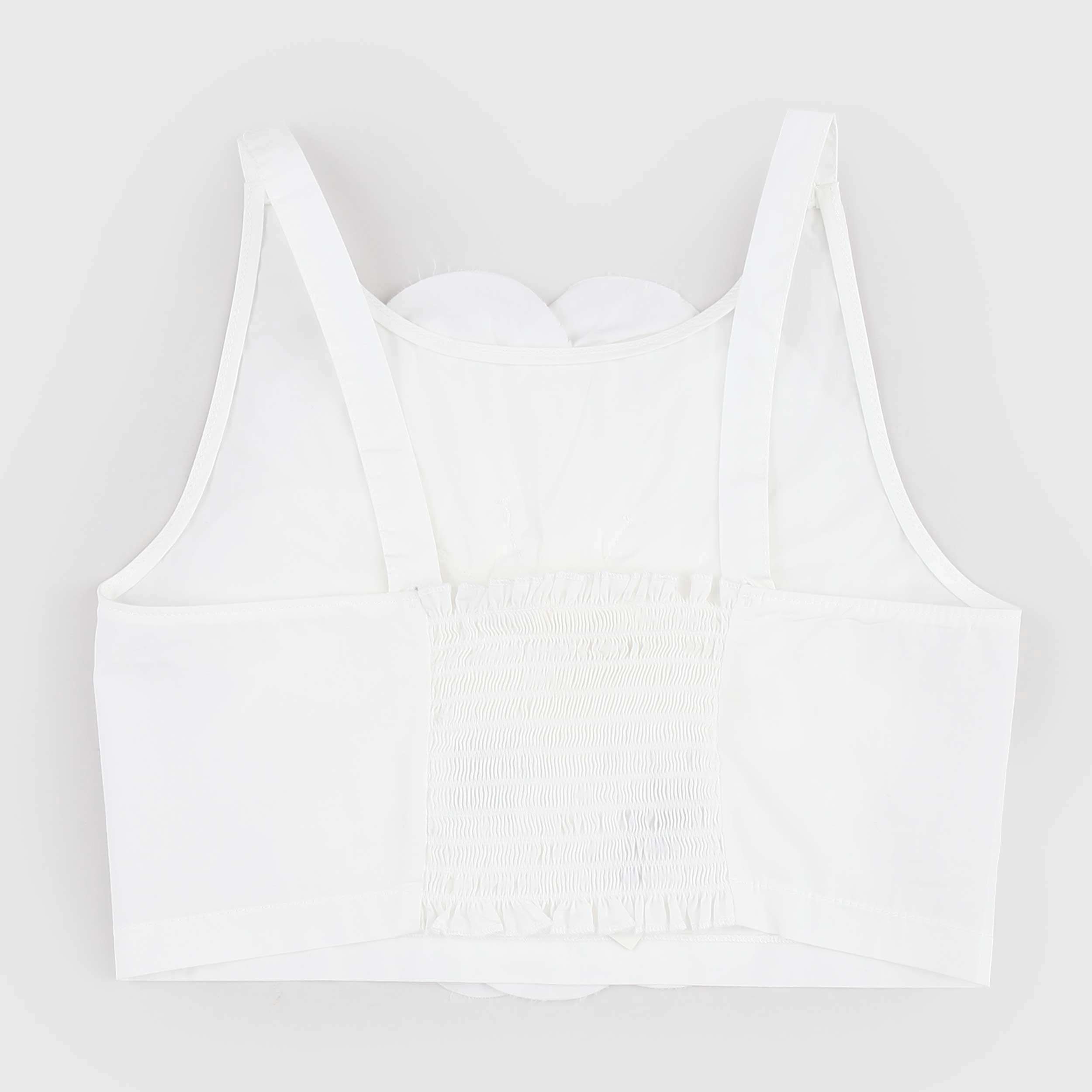 Top Bianco con Scollo Tondo Firmato ZHOE AND TOBIAH