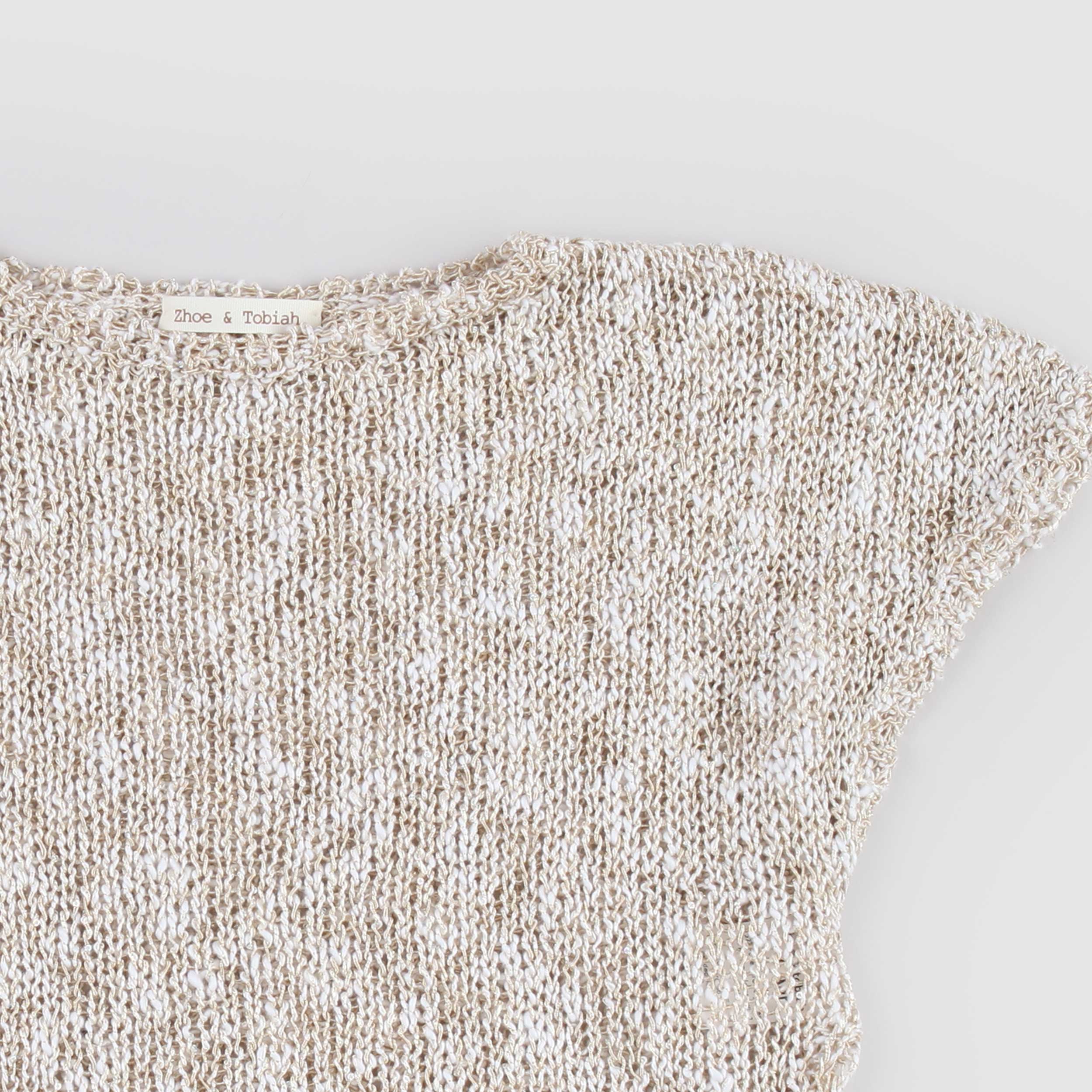 T-shirt con Sfumature Oro Firmata ZHOE AND TOBIAH