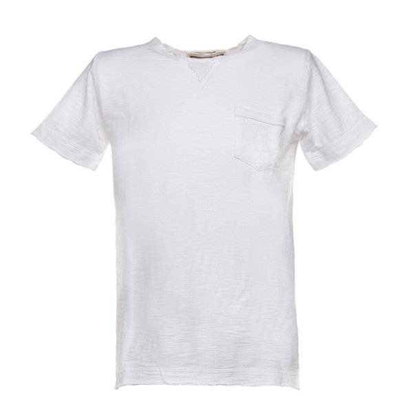Officina51 - T-shirt Bianca con taschino