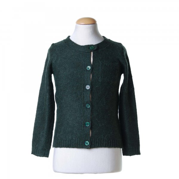 American Outfitters - CARDIGAN MOHAIR VERDE SCURO