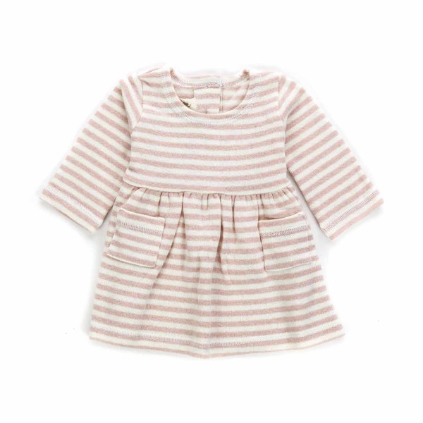 Olive - BABY GIRL PINK STRIPED DRESS