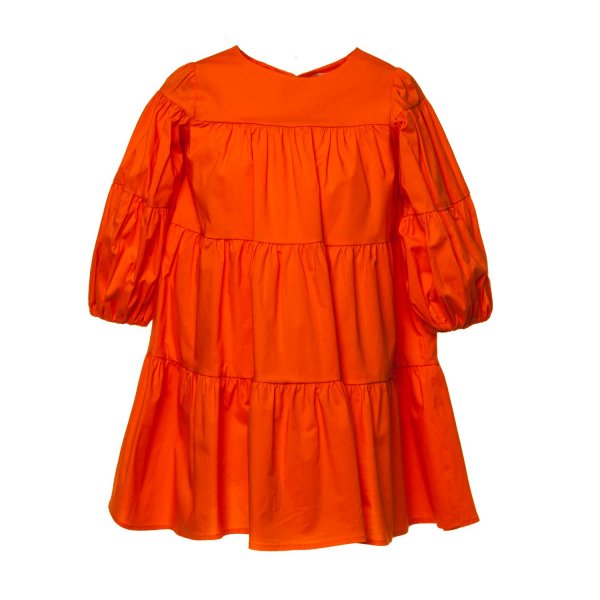 Touriste - ORANGE COTTON DRESS FOR GIRL