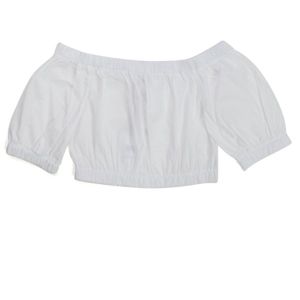 Piccolaludo - WHITE CROPPED TOP FOR GIRLS