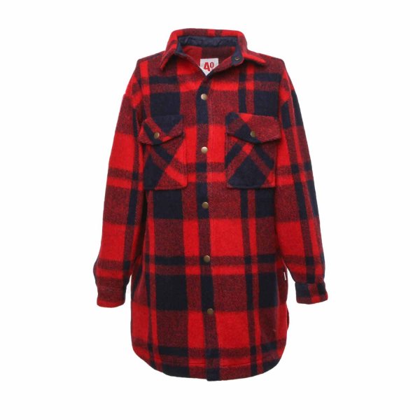 American Outfitters - RED AND BLUE TARTAN CHEMISIER DRESS FOR GIRLS AND TEEN