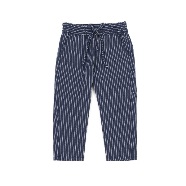 Officina51 - BLUE AND WHITE STRIPED TROUSERS FOR BABY AND KIDS