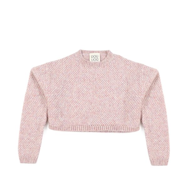 Douuod - PINK CROPPED SWEATER FOR GIRLS