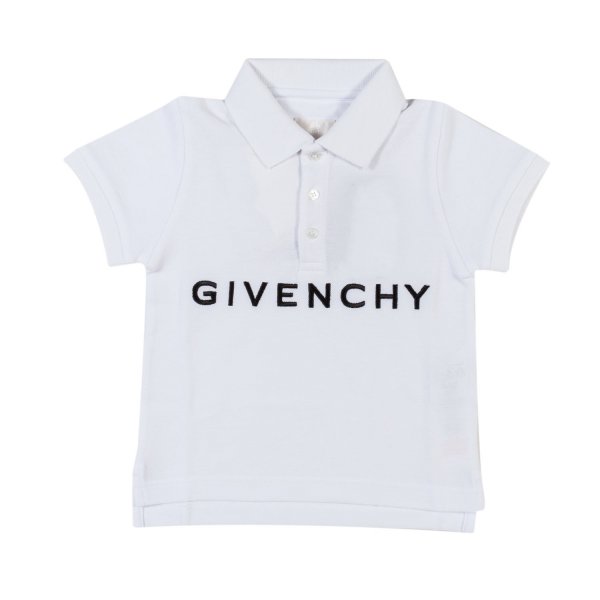 Givenchy - Baby classic polo bianca con logo