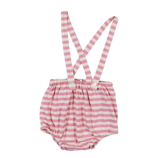 Babe & Tess - WHITE AND PINK STRIPED BLOOMERS FOR BABY GIRLS