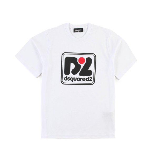 Dsquared2 - White Child T-Shirt With Contrasting Logo