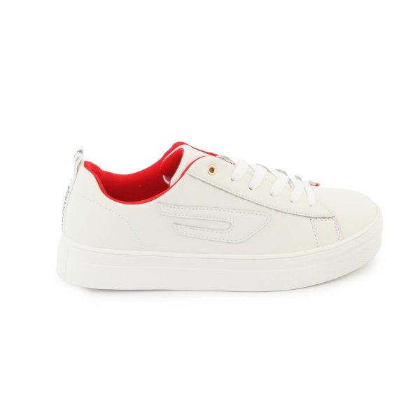Diesel - Sneaker S-Vaneela unisex bianca e rossa