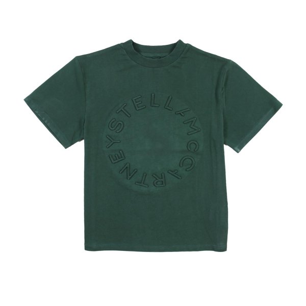 Stella Mccartney - T-shirt unisex Stella McCartney verde con logo