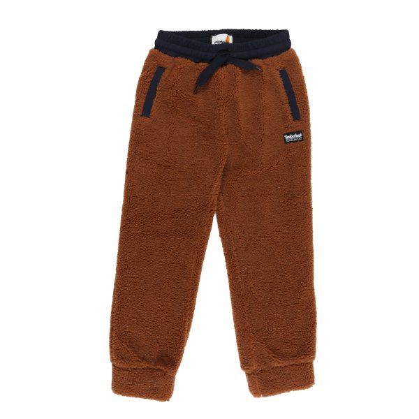 Timberland - Pantalone Timberland di pile marrone e blu Bambino