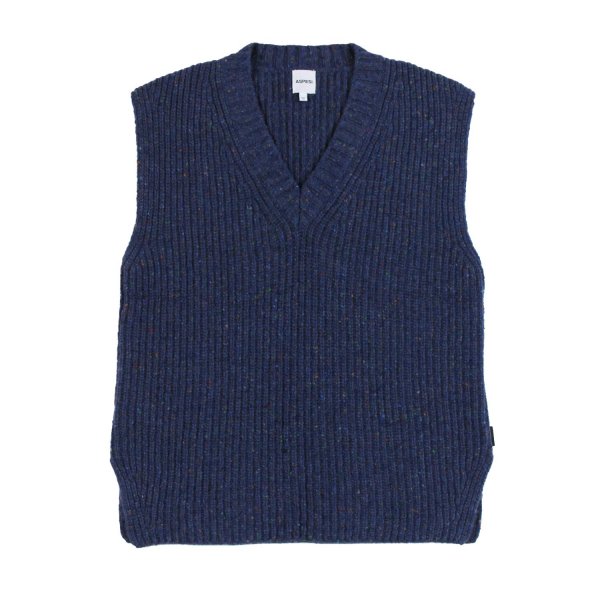 Aspesi - Melange blue Aspesi tricot vest