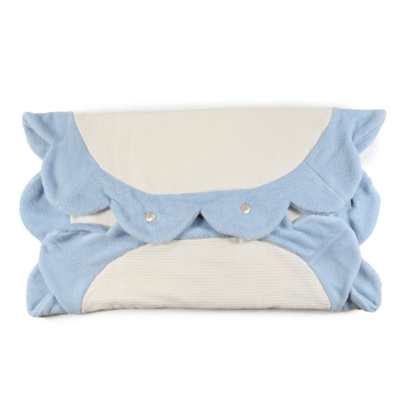 La Stupenderia - Ivory and light blue Nuvola sleeping bag for Baby Boys