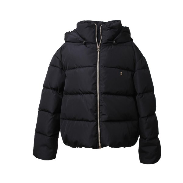 Herno - Herno matte black short down jacket for Girls