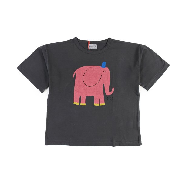 Bobo Choses - T-shirt BC grigio antracite e rosa Bambino Bambina