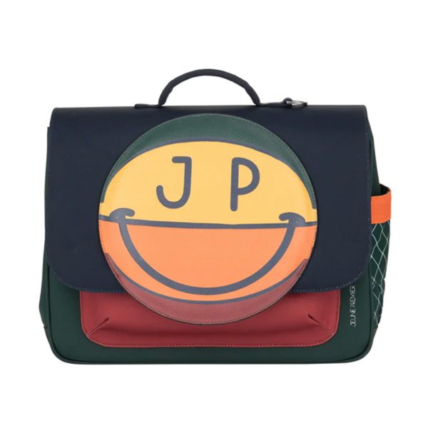 Jeune Premier - Blue, green and amaranth MVP midi briefcase