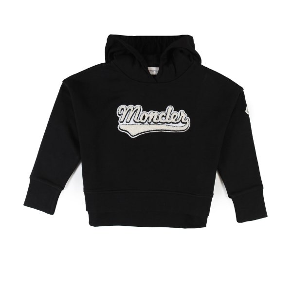 Moncler - Black Moncler hooded sweatshirt for Girls