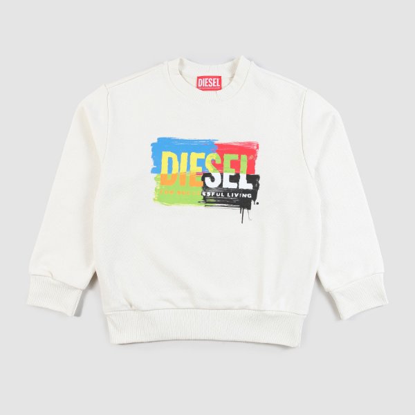Diesel - Beige Sweatshirt With Child Logo