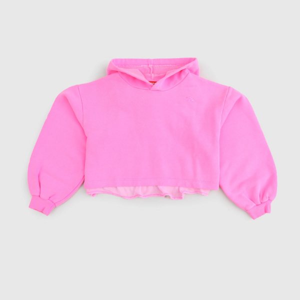Diesel - Pink Crop Style Sweatshirt for Girls