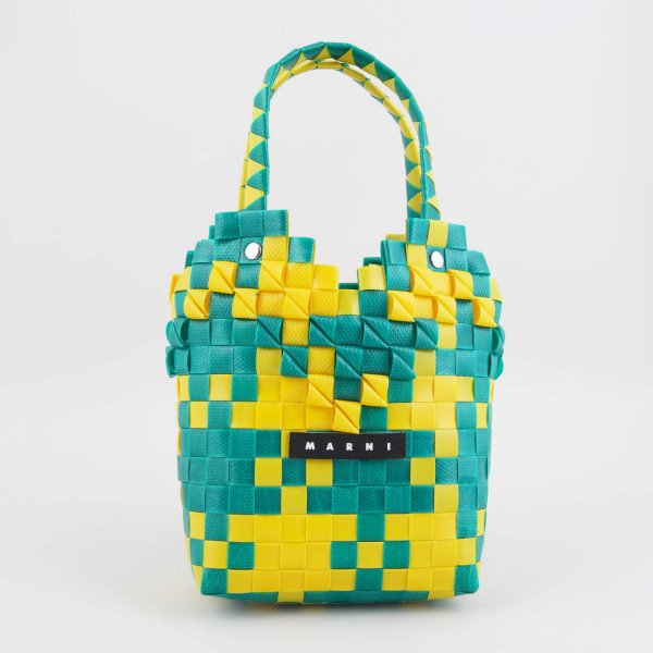 Marni - Green And Yellow Bucket Bag For Girls