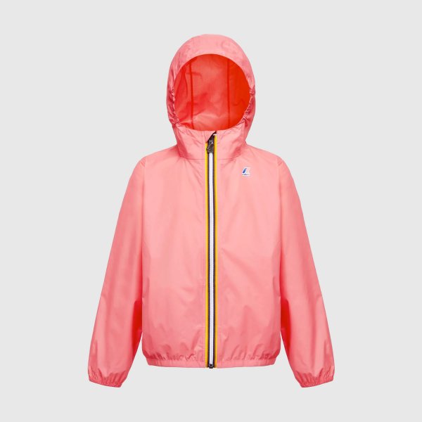 K-Way - giacca impermeabile rosa ragazza