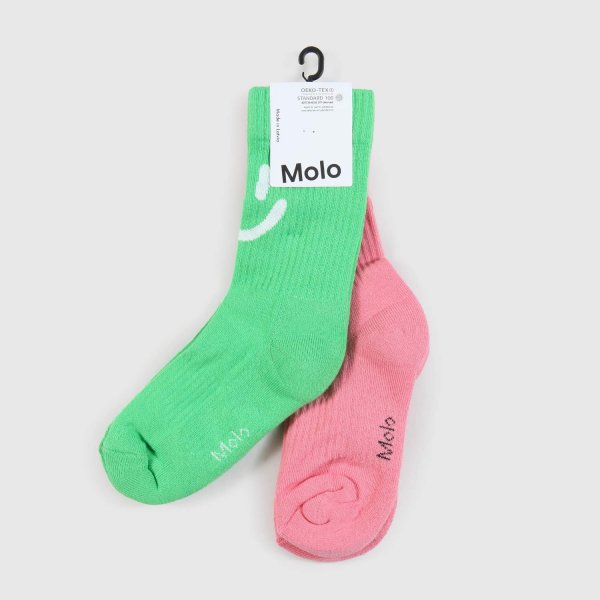 Molo - calzini verdi e rosa bambina