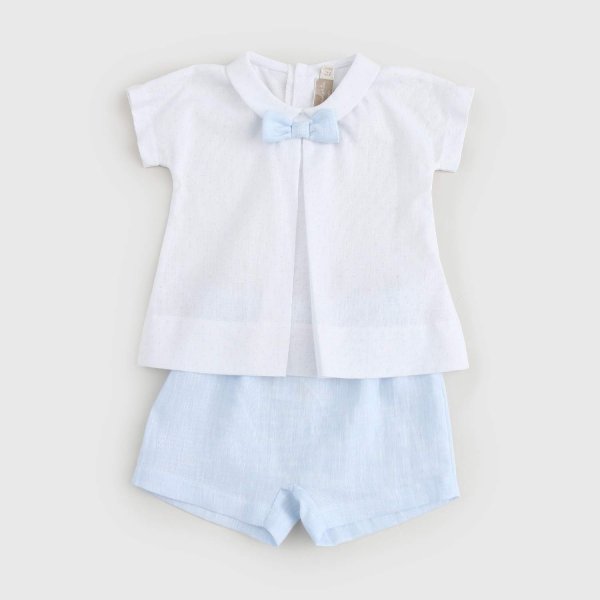 La Stupenderia - competo camicia pantaloncino neonato