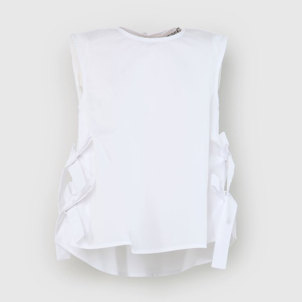 Meimeij - Girl's White Bows T-Shirt