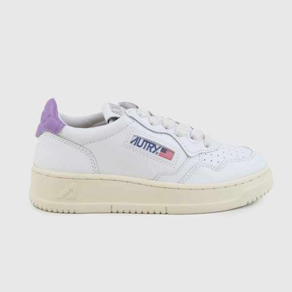 Autry - White Sneaker And Wisteria