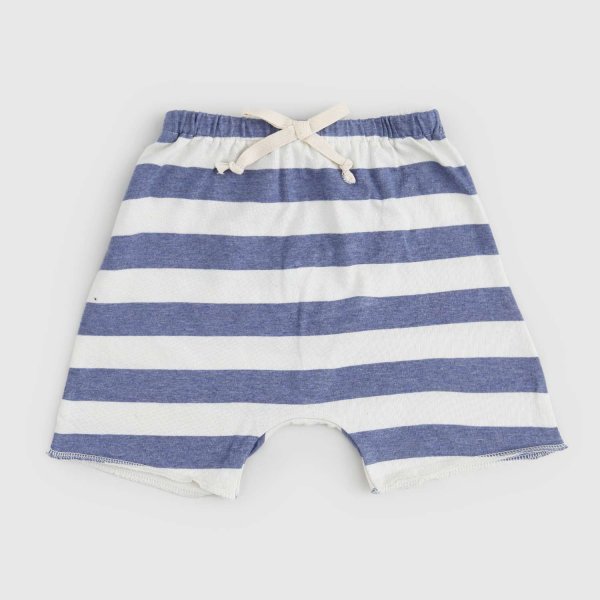Babe & Tess - Blue And White Striped Shorts For Newborns