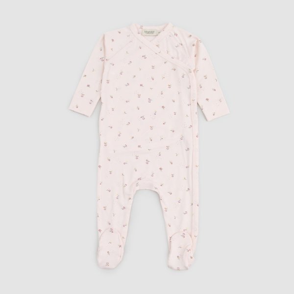 Mar Mar - Baby Pink Bodysuit With Flowers