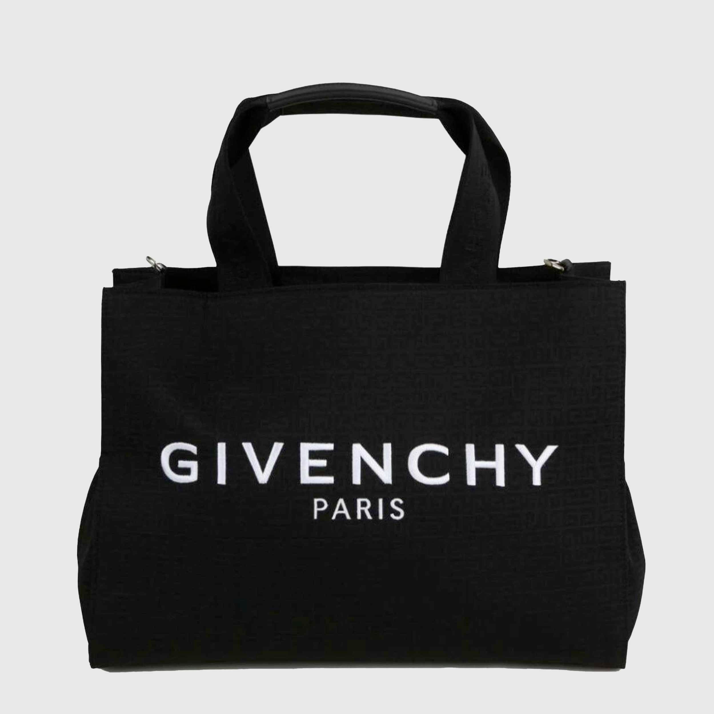 Black Changing Bag with Embroidery by GIVENCHY
