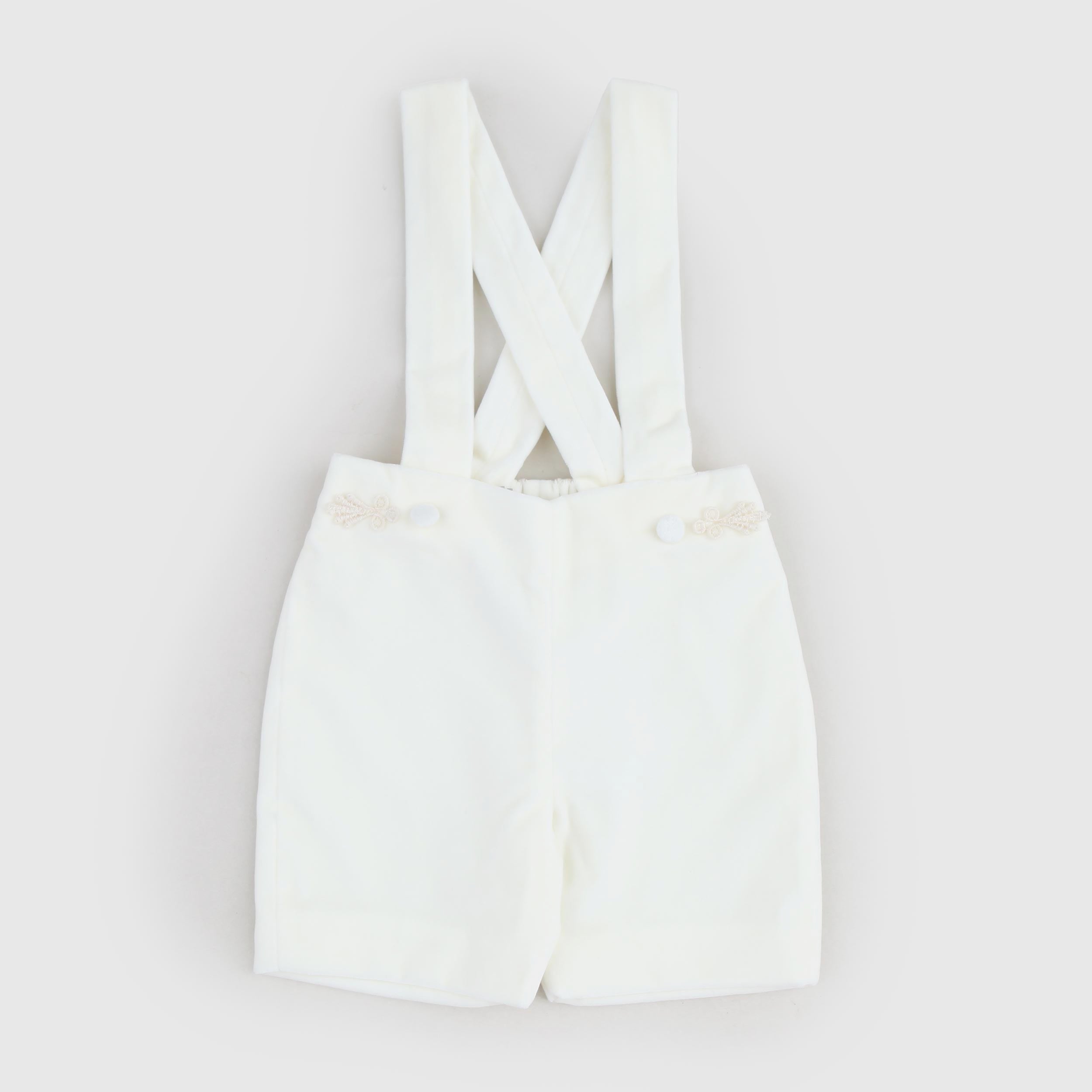 Pantaloncini Crema Con Bretelle Firmati JESURUM