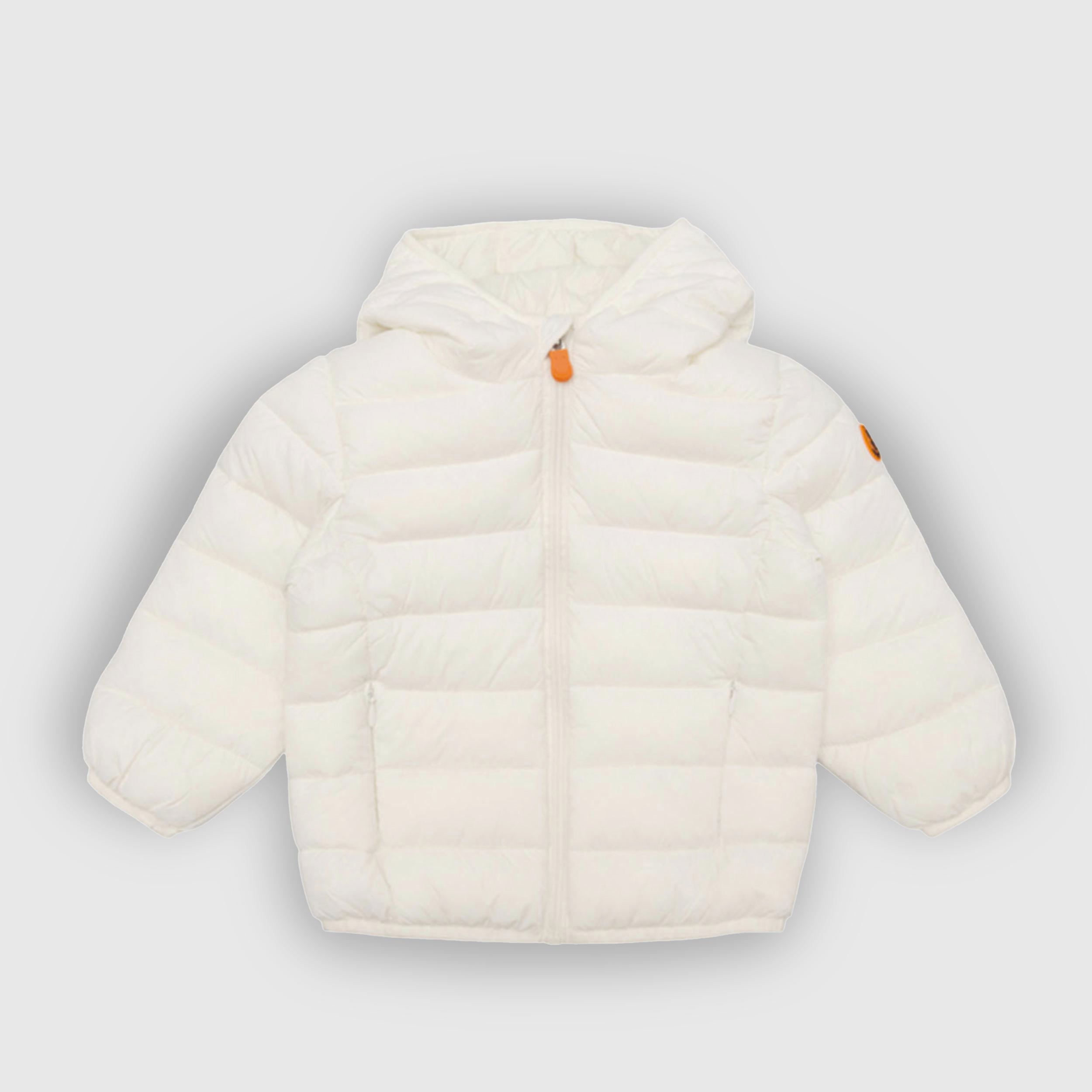 Piumino Bianco Con Zip Firmato SAVE THE DUCK
