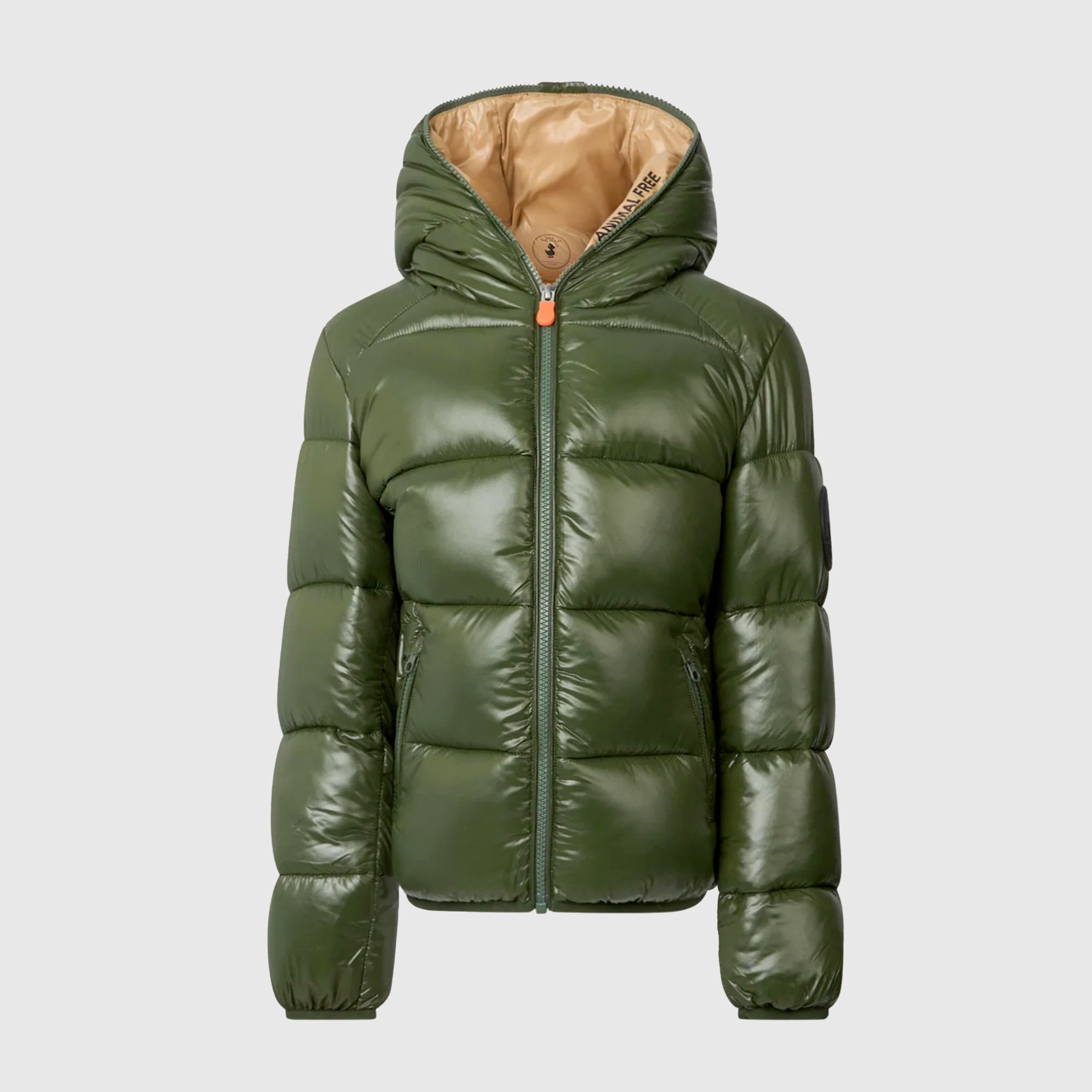 Piumino Animal Free Artie  Verde Bosco Firmato SAVE THE DUCK