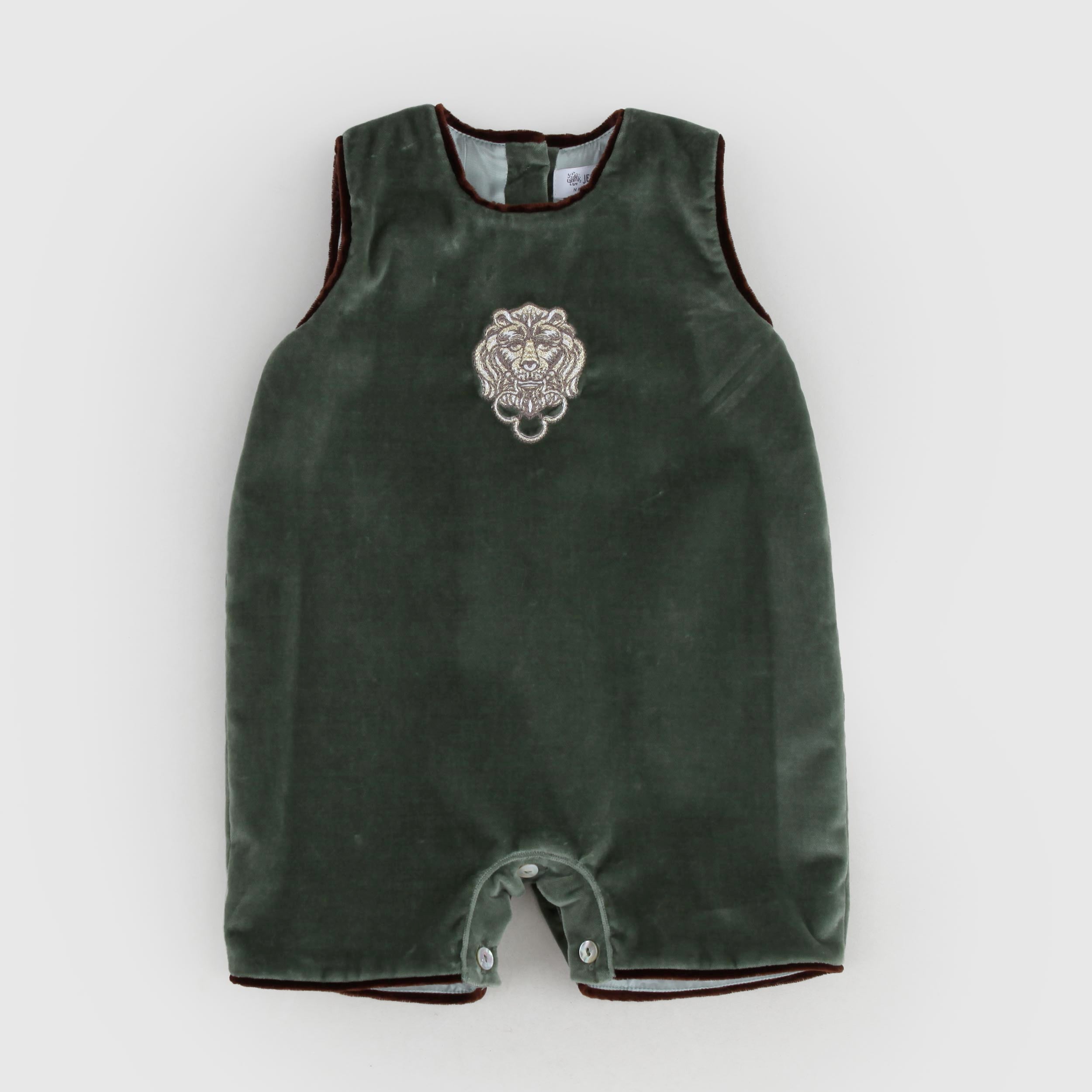 Abito Verde Smanicato Con Leone Firmato JESURUM