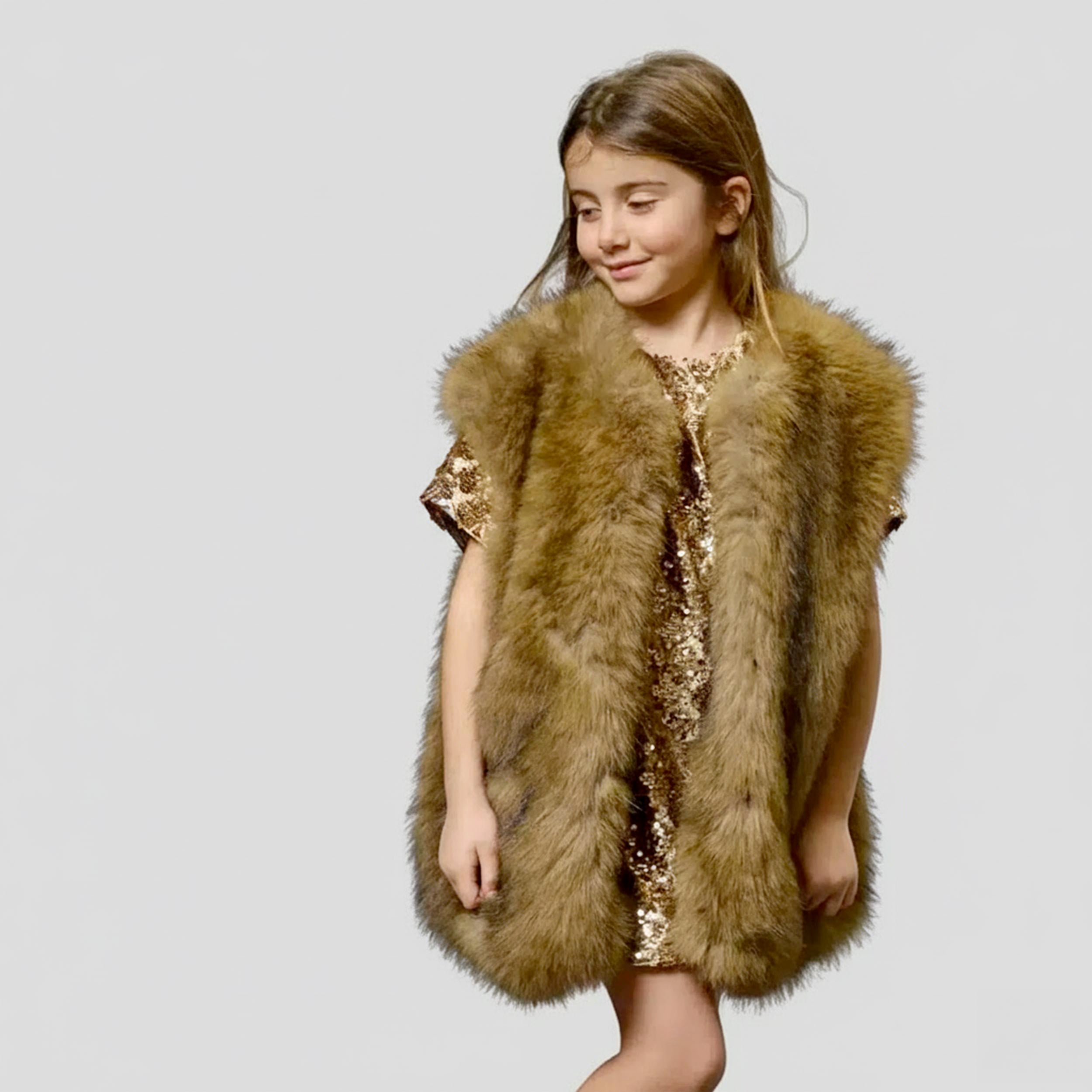 Garonne Faux Fur Vest by DOUUOD