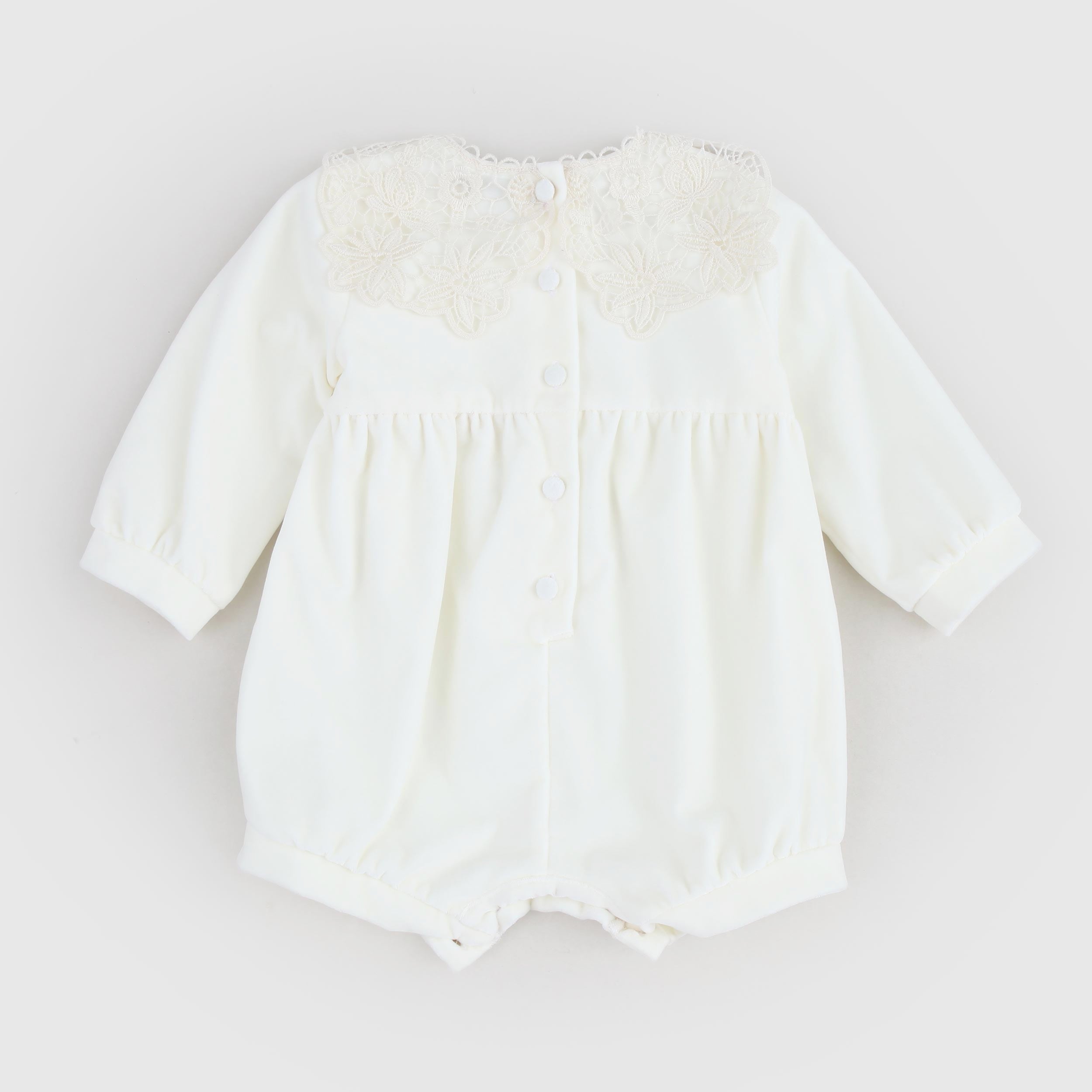 Pagliaccetto Bianco In Velluto Firmato JESURUM