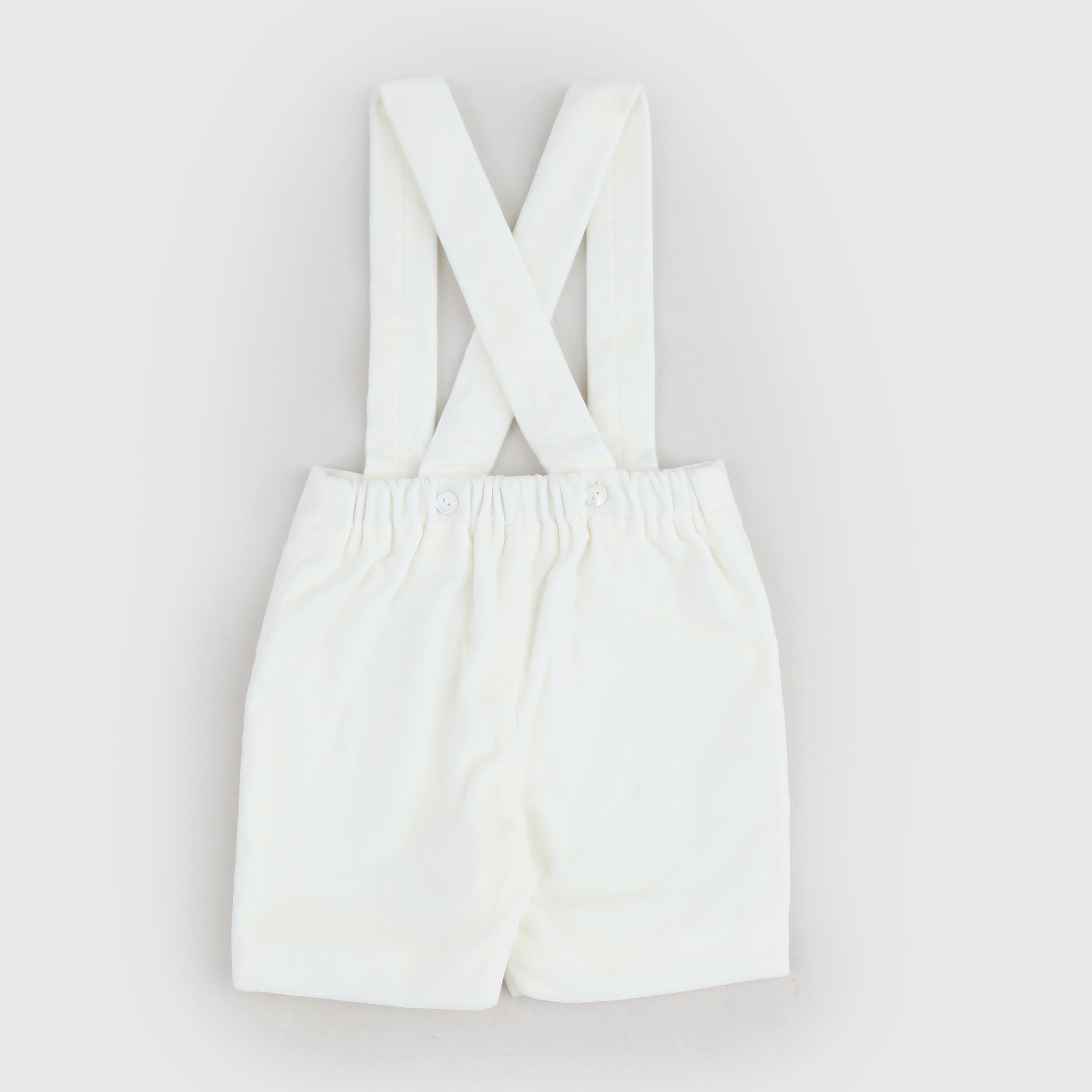 Pantaloncini Crema Con Bretelle Firmati JESURUM