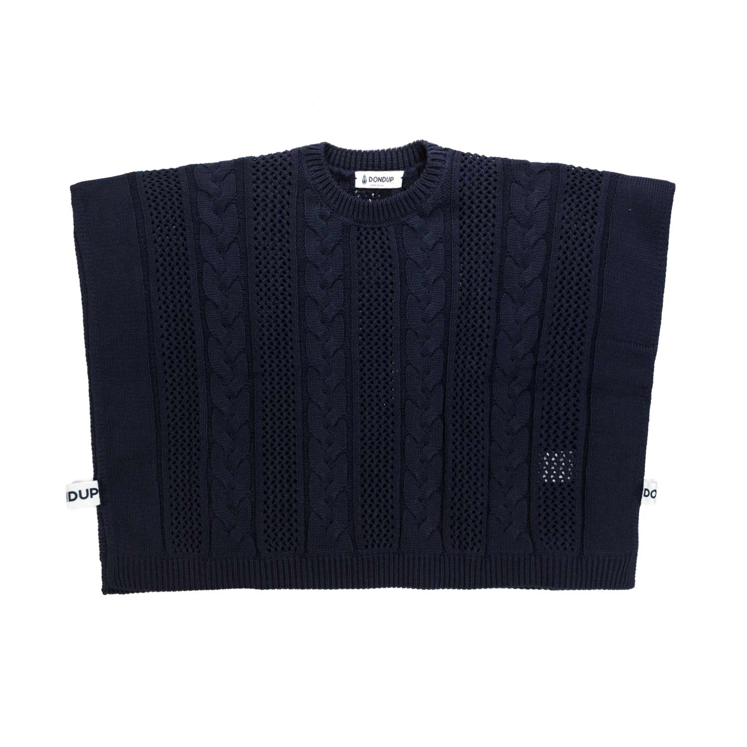 MAGLIA PONCHO BLU BAMBINA TEEN - annameglio.com abbigliamento moda