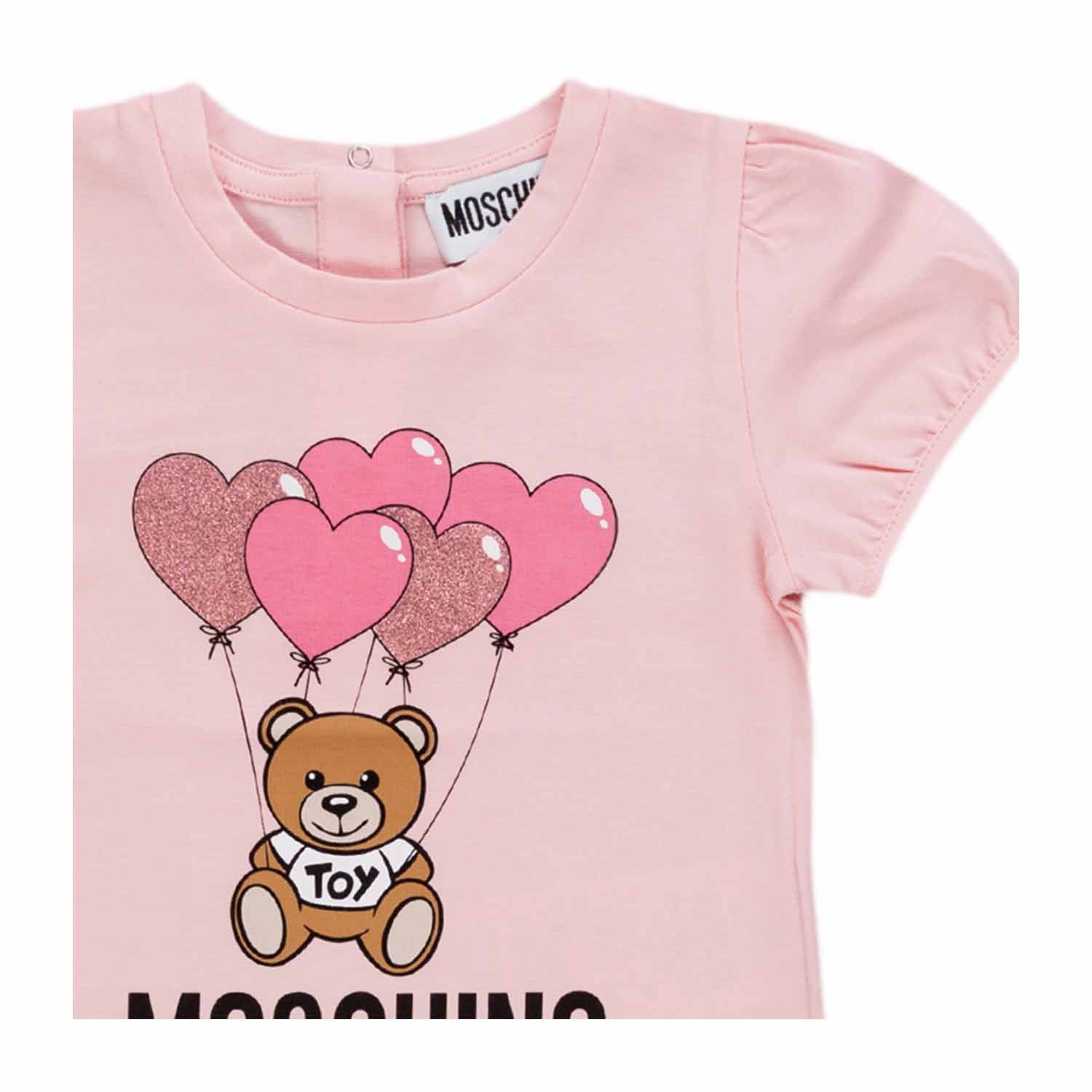 T-SHIRT ROSA ORSETTO NEONATA - annameglio.com abbigliamento moda