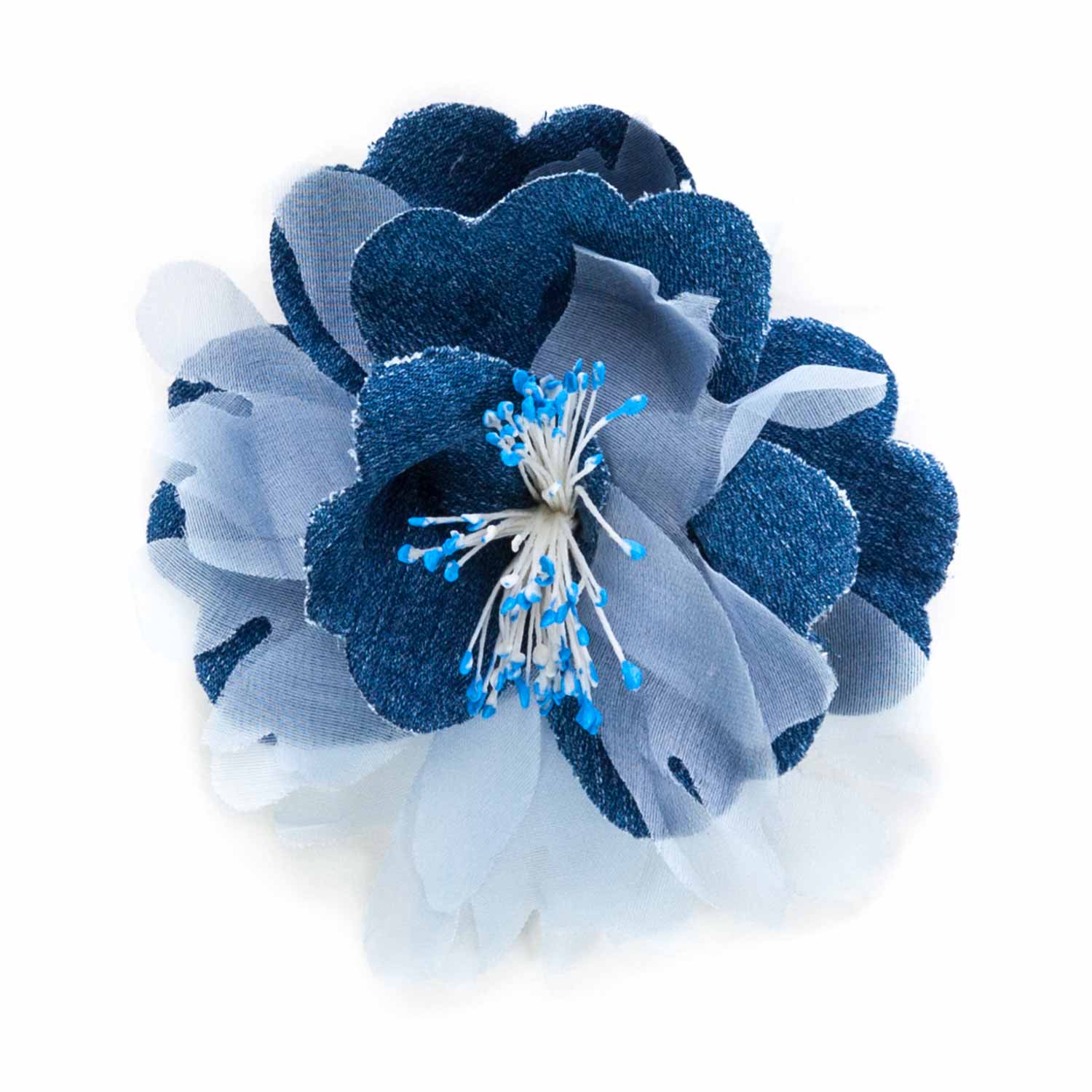 SPILLA FIORE BLU BAMBINA - annameglio.com abbigliamento moda