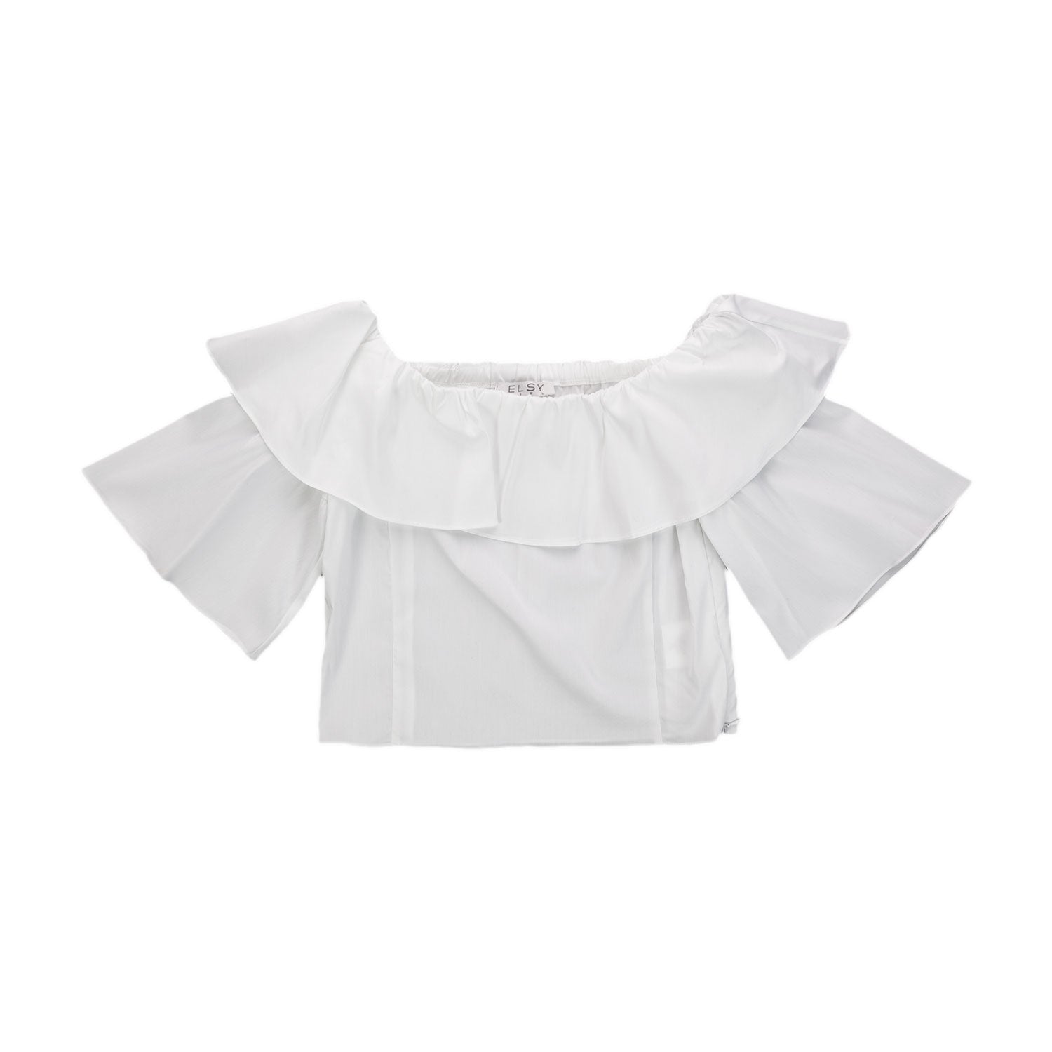 TOP BIANCO VOLANT TEENAGER BAMBINA - annameglio.com abbigliamento moda