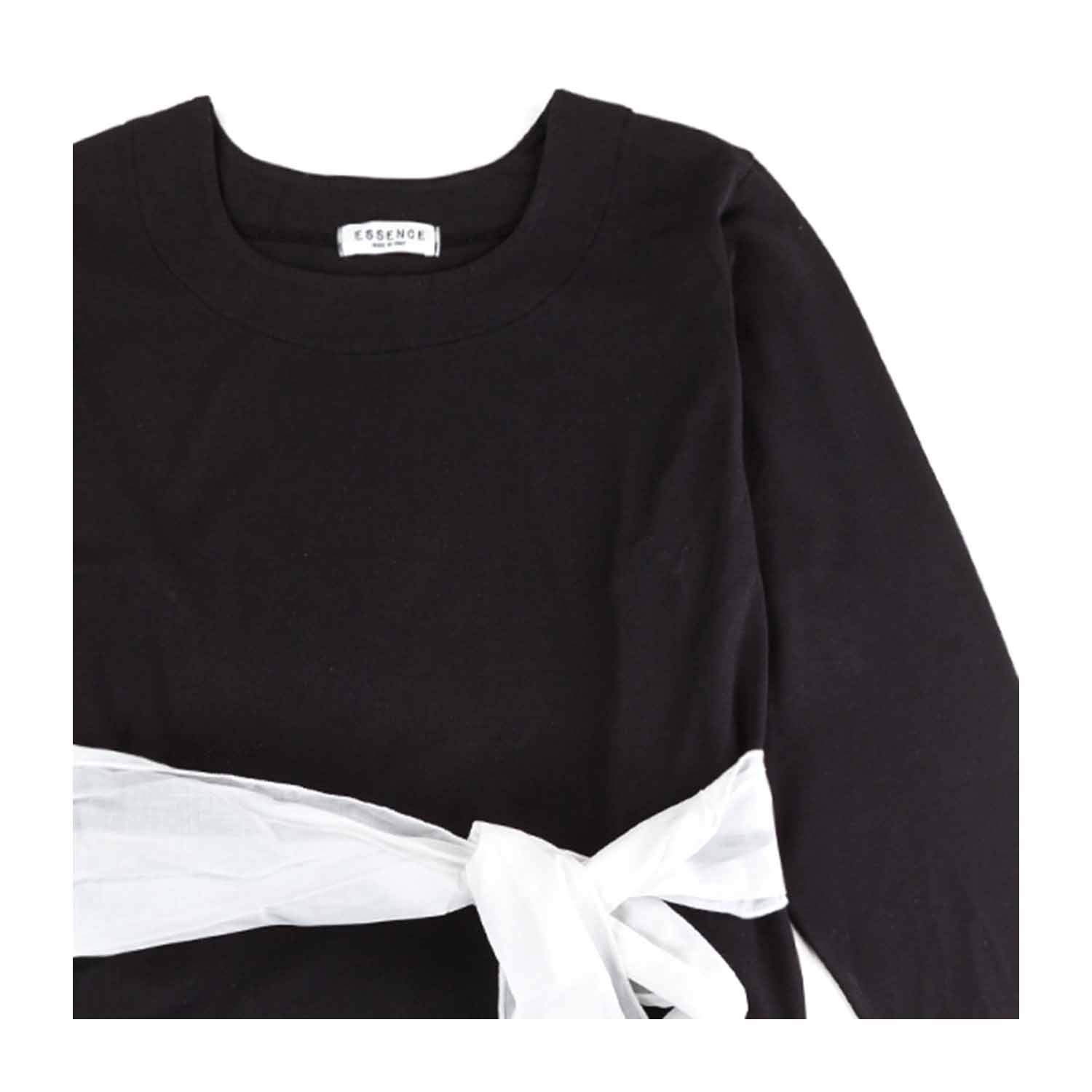 ABITO NERO CON CINTURA TEENAGER - annameglio.com abbigliamento moda