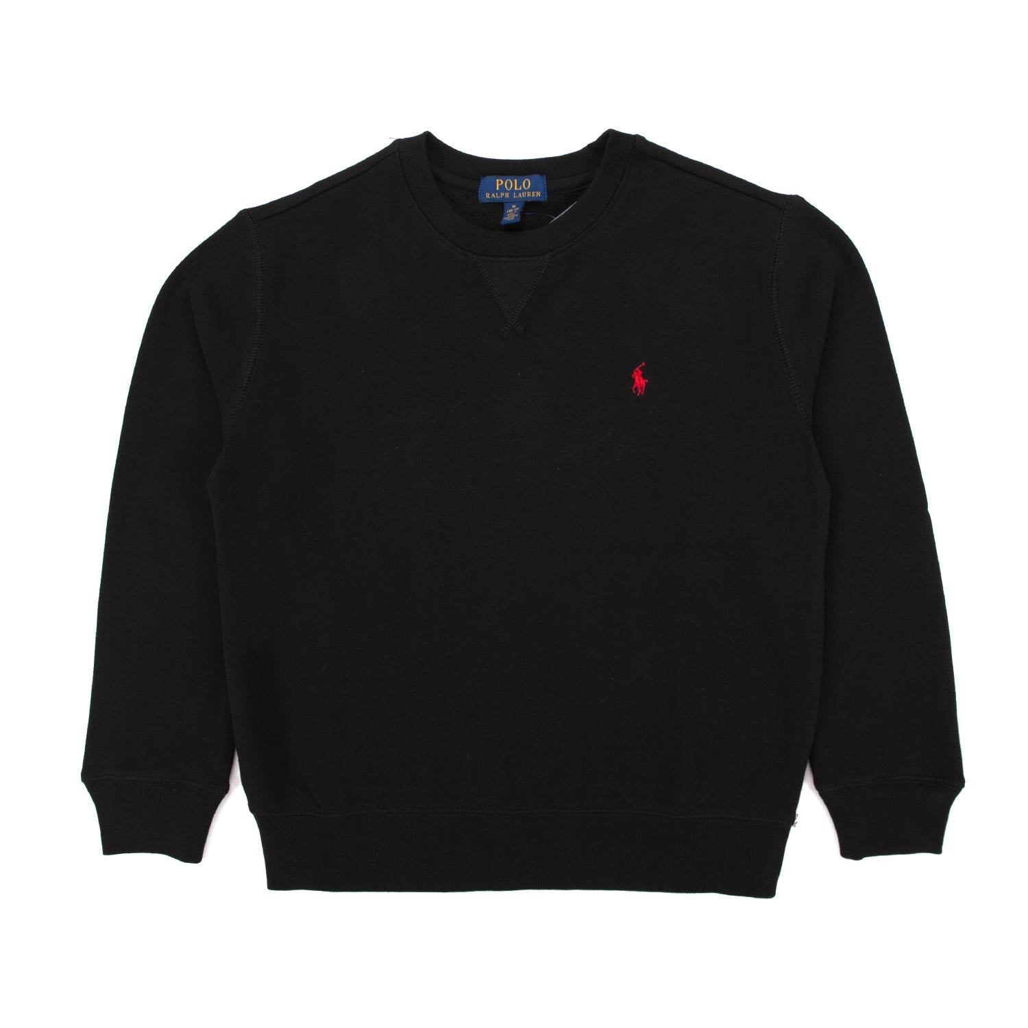 FELPA UNISEX NERA CON PONY RICAMATO - annameglio.com abbigliamento moda